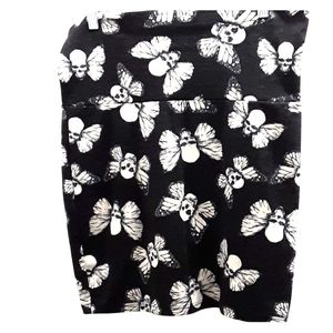 Skull mini skirt